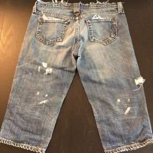Genetic denim long shorts